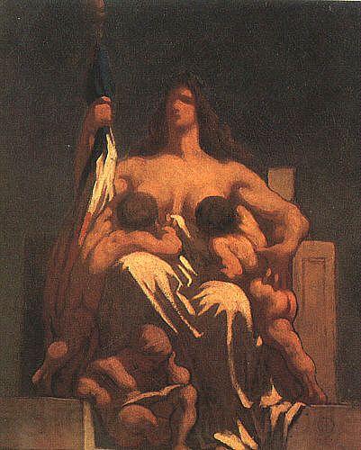 Honore  Daumier The Republic France oil painting art